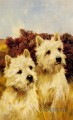 Jacque et Jean Champion Terriers blancs de Westhighland Arthur Wardle Chien
